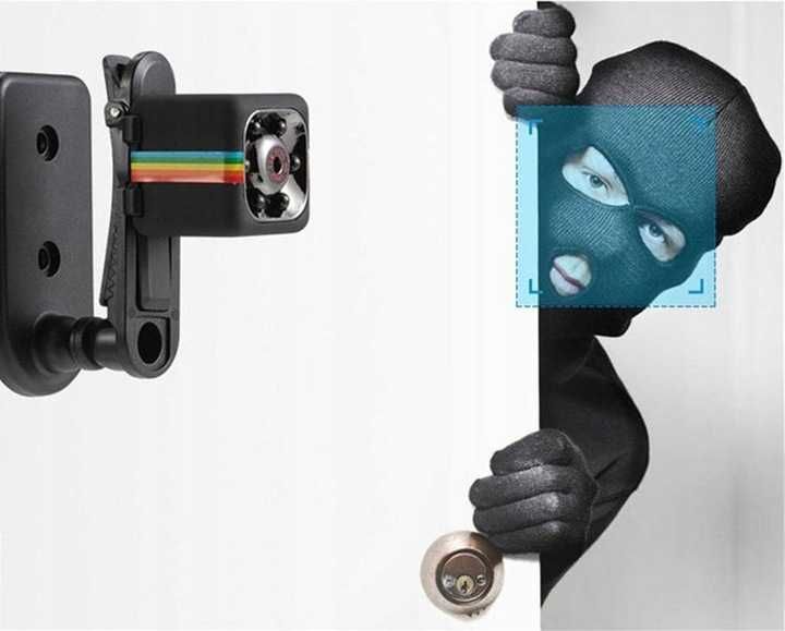 Podświetlenie nocne Kamerka szpiegowska ukryta mini detekcja ruchu