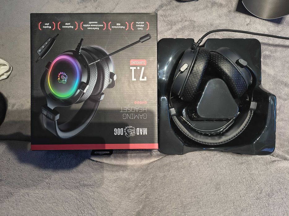 MAD DOG GH 800 - Słuchawki gamingowe 7.1 Surround