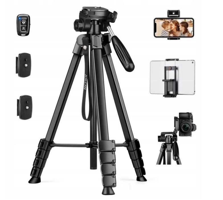 JOILCAN Lekki Statyw 173cm Do Telefonu i Tabletu Z Pilotem i Uchwytami