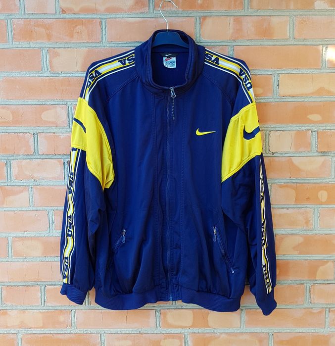 Nike USA винтажная олимпийка с лампасами кофта оригинал XL 90s