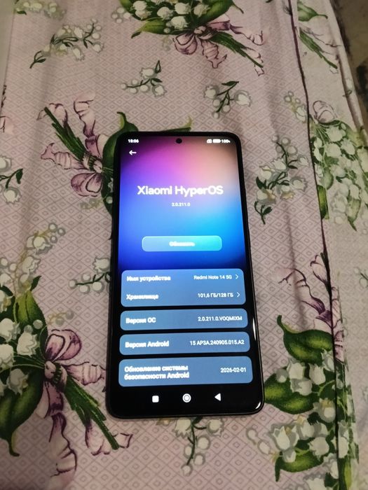 Смартфон Xiaomi redmi note 14 5G Midnight black 6/128 новый полный комплект