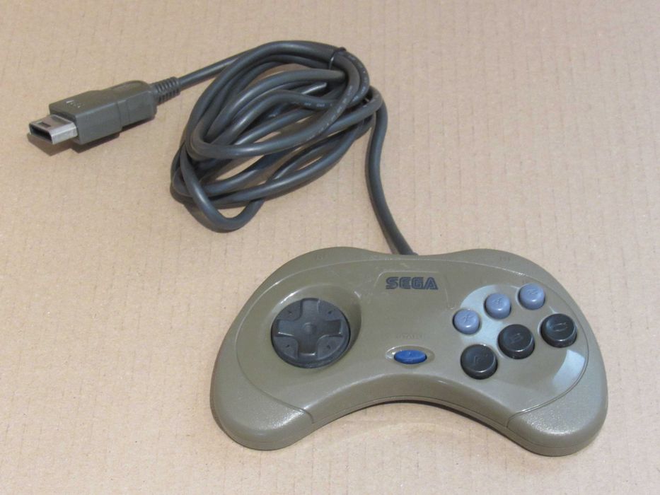 Sega Saturn comando original cinzento JP
