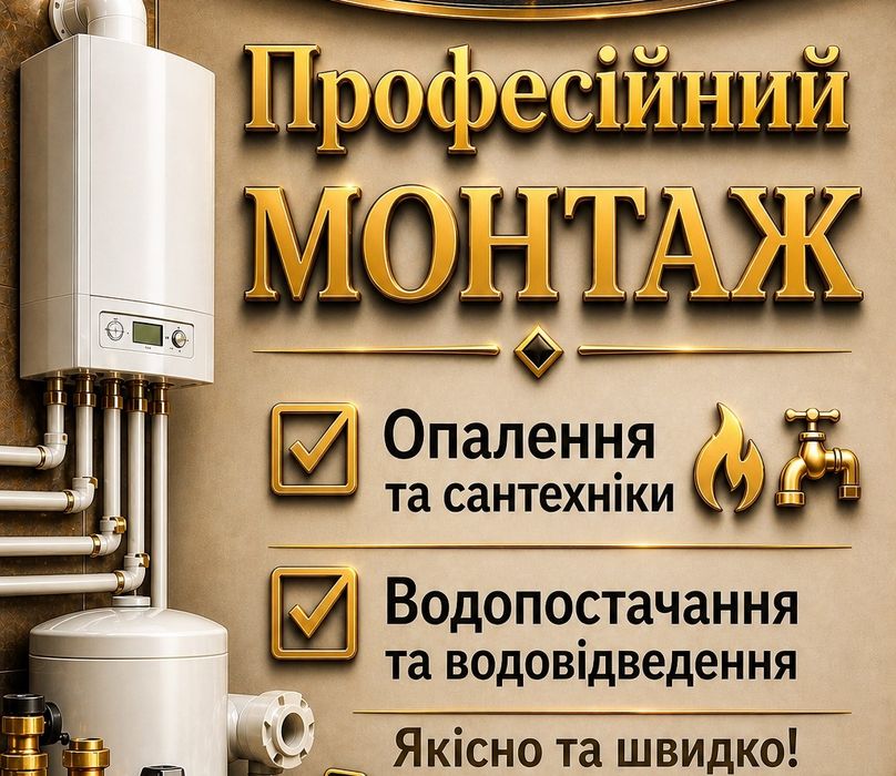 Монтаж опалення та сантехніки