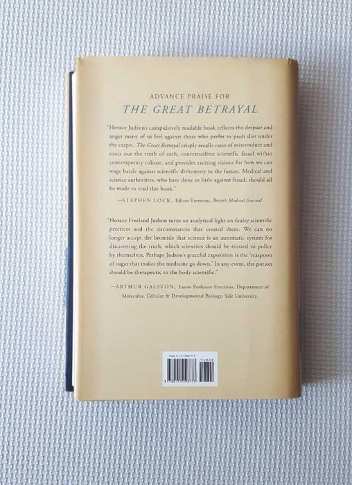 The Great Betrayal Fraud in Science Judson