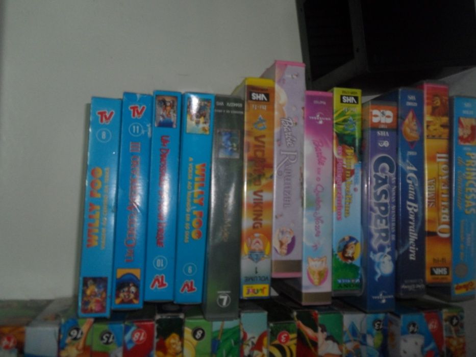 50 Cassetes VHS infantis