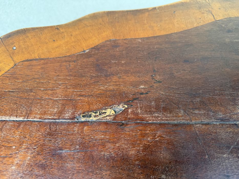 Stol drewniany w stylu biedermeier koniec XIX w.