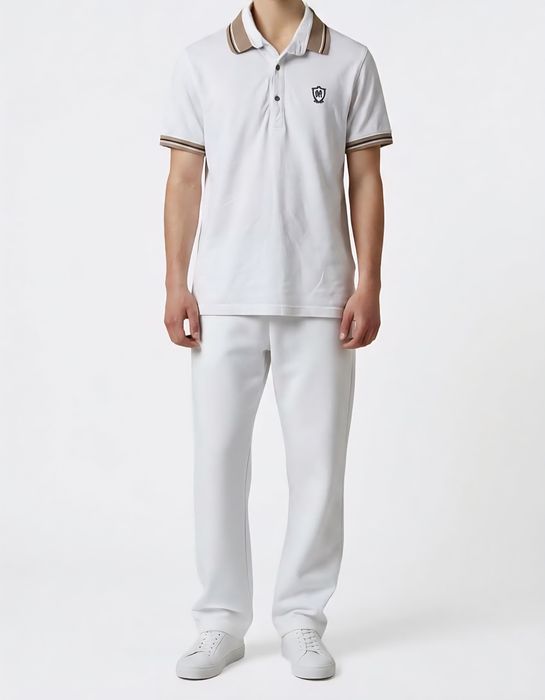 Meska biala koszulka polo Massimo Dutti 
Rozmiar M
Stan bardzo dobry 
Szerokosc od pachy do pachy 50 cm Uciąga sie do 56 cm 
Dlugosc całkowita 64 cm