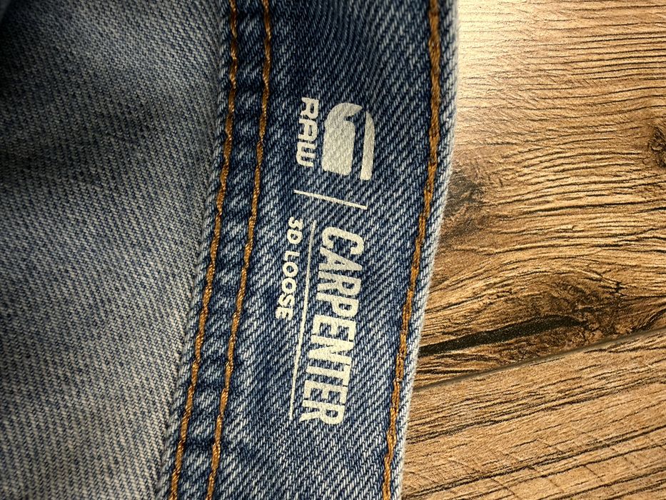 Джинси G-Star Raw Carpenter 3D Loose Чоловічі Карго Широкі Теслярі