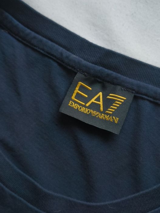 Granatowy T-shirt Emporio Armani
