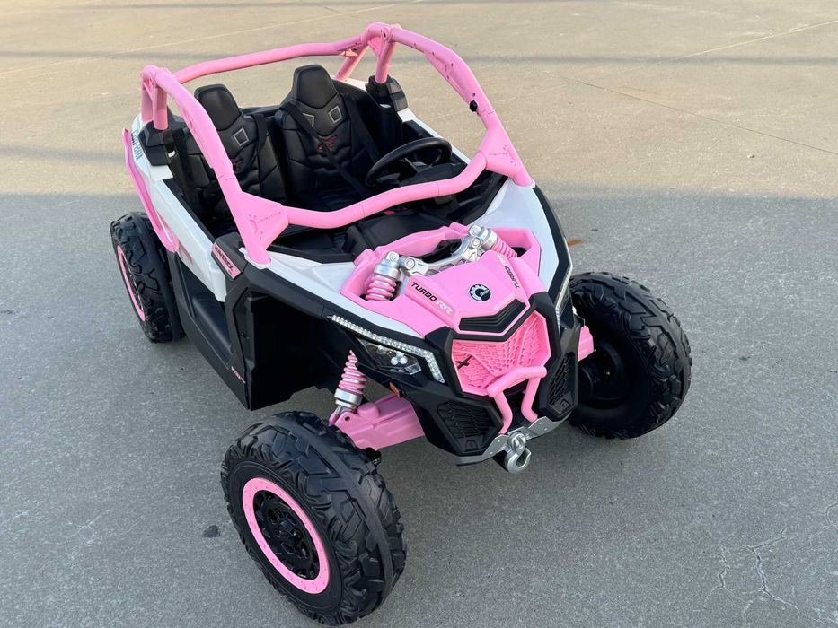 Różowe autko samochodzik CAN AM MAVERICK + DODATKOWY BIEG 800W 24V
