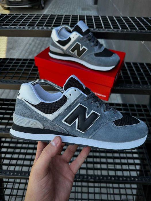 !ХІТ! Кросівки New Balance 574 Grey Black 40 41 42 43 44 45 нью беленс