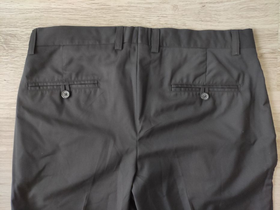 Spodnie garniturowe czarne 48/M wiskoza H&M