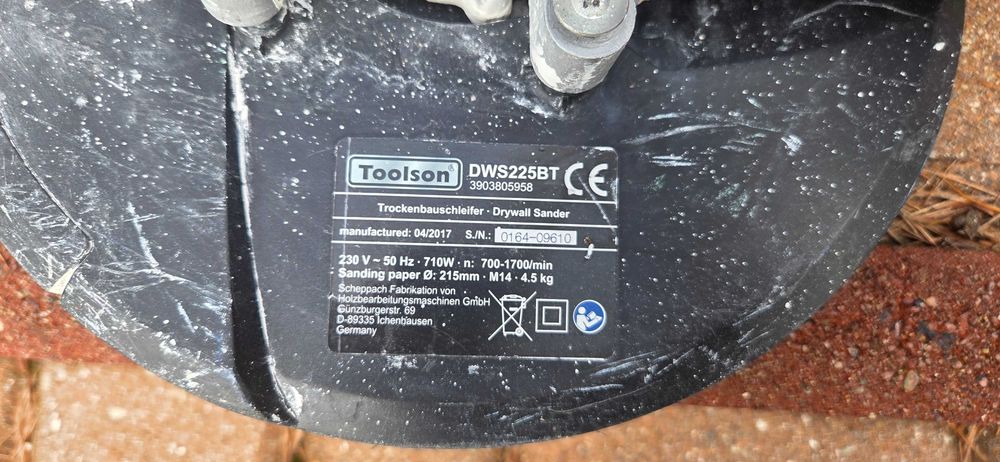 Szlifierka do gipsu tynku Toolson 710W