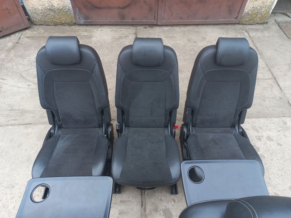 Fotele siedzenia ford galaxy s-max skóra z alcantarą