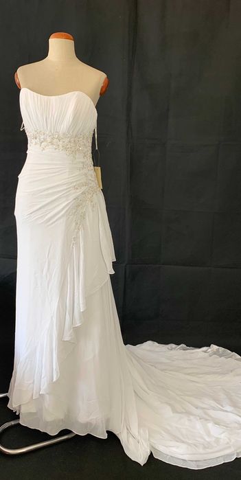 Nowa biała suknia ślubna Maggie Sottero 40 L na ślub w plenerze plaży