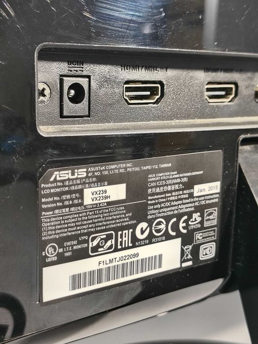 Monitor Led Asus VX239H "1920 X 1080
