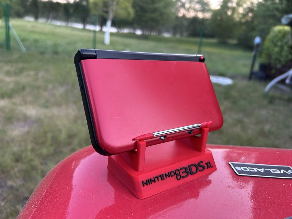 Kolekcjonerska Konsola Retro Nintendo 3DS XL Red/Sprawna/Komplet/Podstawka+16Gier/Rysik*Wys 24H*