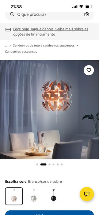 Vendo dois candeeiros Ikea Star Wars