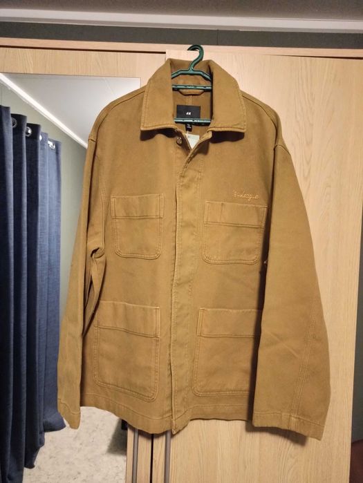 Джинсовая плотная куртка H&M р. М (укр.50-52), цвет песочный