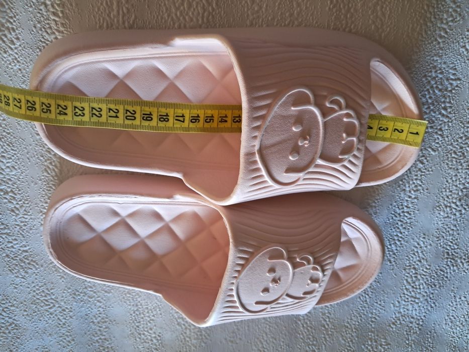 Klapki damskie rozmiar 40-41 pudrowy róż