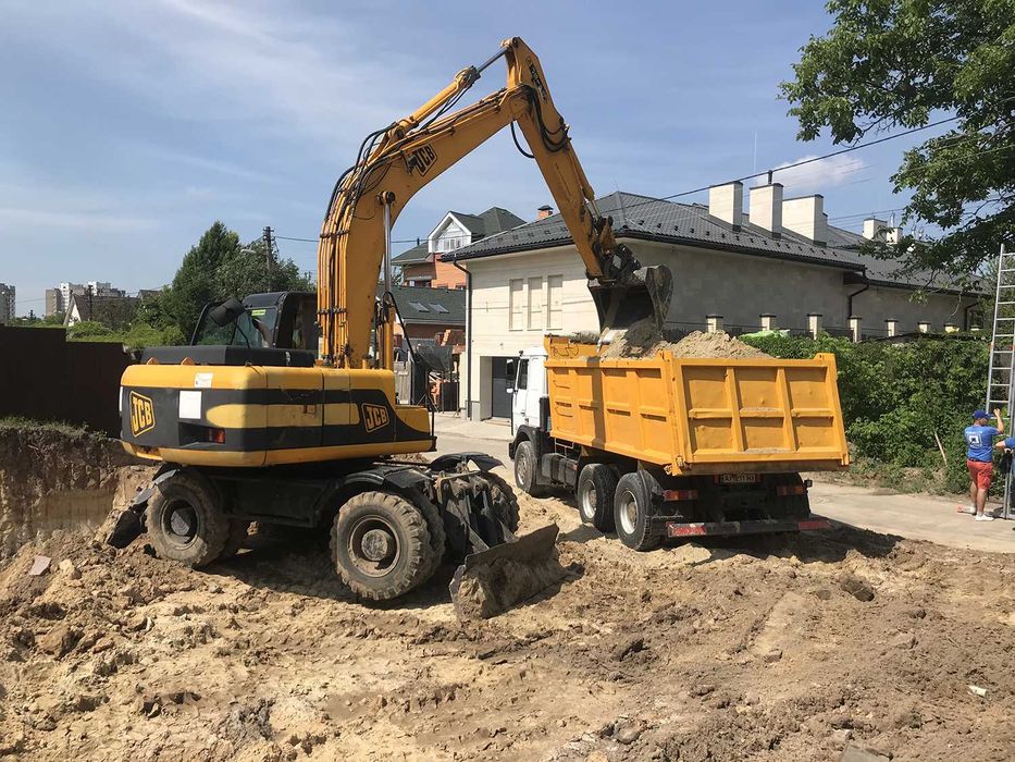 Фундамент, демонтаж,  траншеї, котлован вивіз (екскаватори, самоскиди)