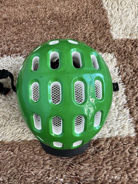 Kask rowerowy dziecięcy woom M, 53/56 zielony