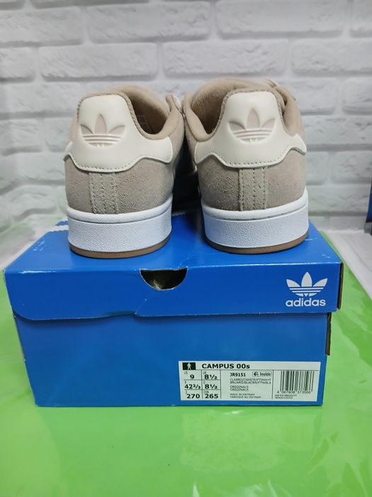 Кросівки чоловічі Adidas Campus 00S Beige JR9151 Оригінал