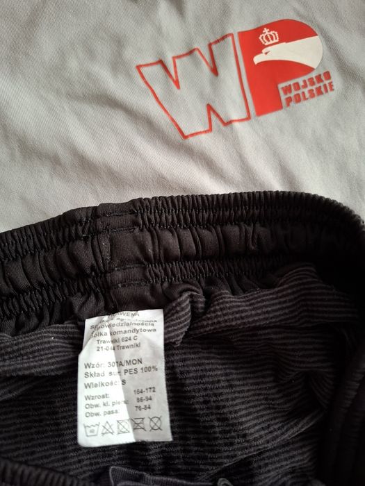 Ubranie sportowe MON/WP dres komplet używany rozmiar S.
