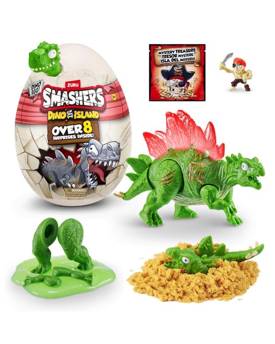 Smashers Dino Island Mini Egg Stegosaurus ZURU Яйце динозавра Діно