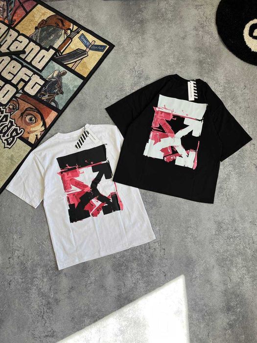 Оверсайз футболка Off-White | Футболка Офф-Вайт с бирками
