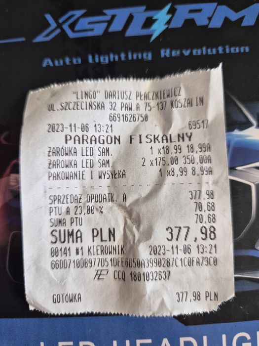 Sprzedam Żarówki led h7