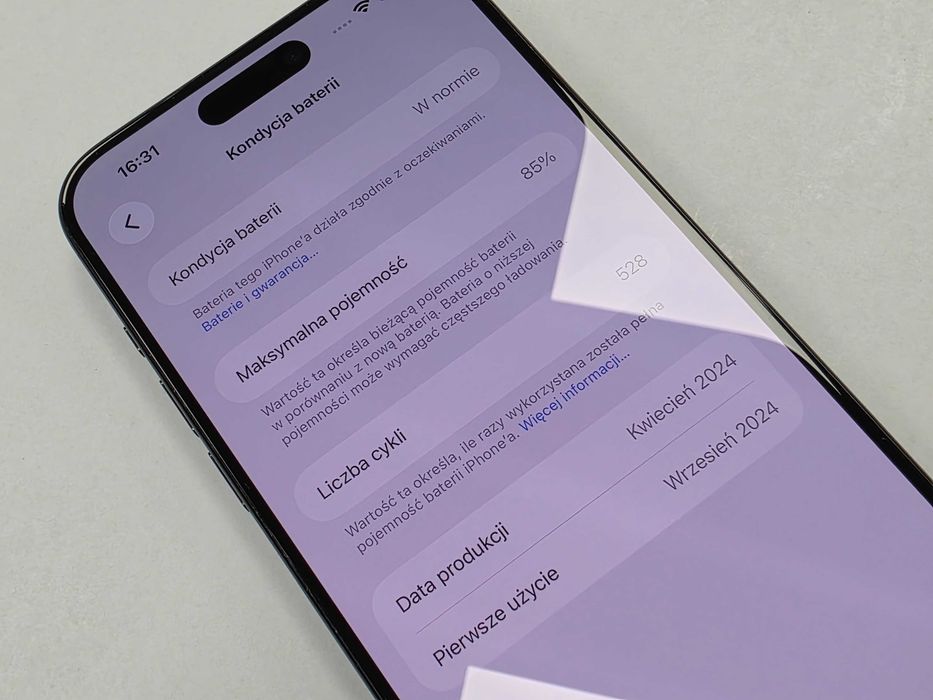 iPhone 15 PRO MAX 256GB Dual SIM (SIM + eSIM)/ Black Titanium/ BAT 85%/ Grade A/ + ładowarka/ 14.09.24 z iSpot