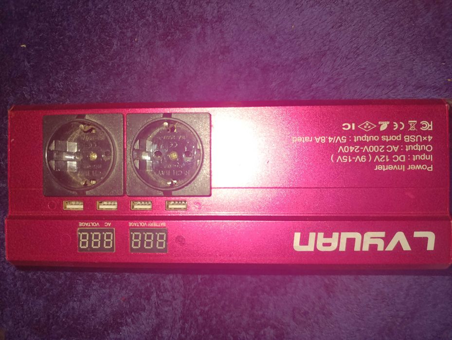 Інвертор перетворювач напруги Power Inverter 2000W 12-220V,