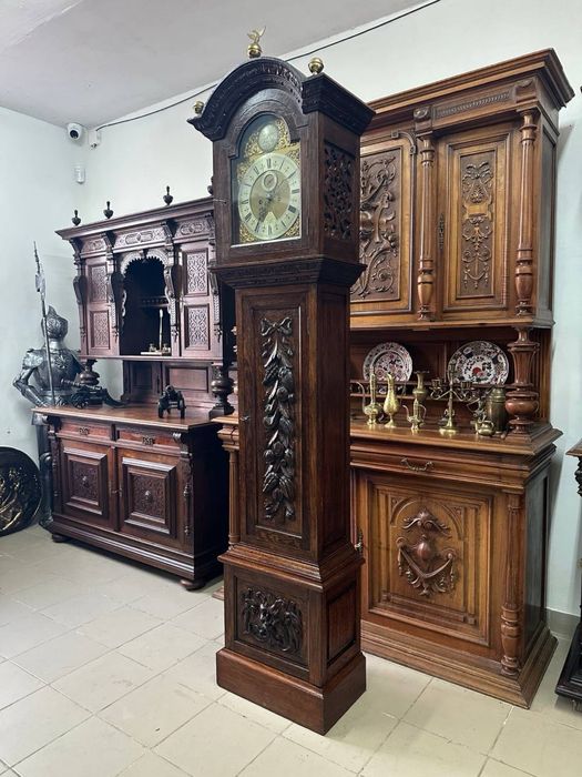 Антикварний підлоговий годинник напольные часы 7542
