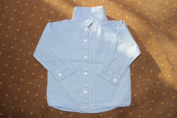 Elegancka koszula okazjonalna dla chłopca_niebieska H&M_86