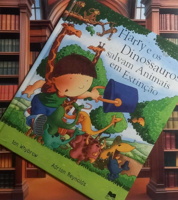 Livro Harry e os Dinossauros Salvam Animais em Extinção