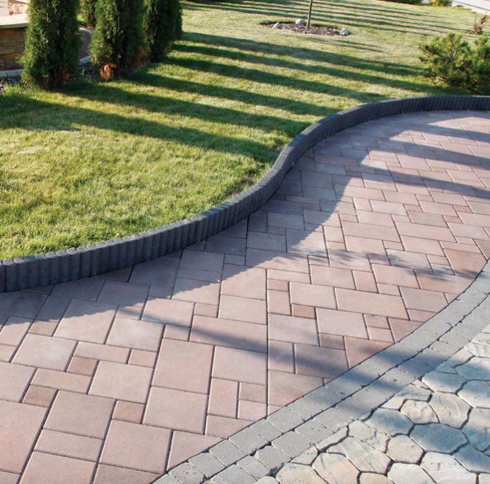 Obrzeże palisadowe krawężnik palisada obrzegowania kostka brukowa