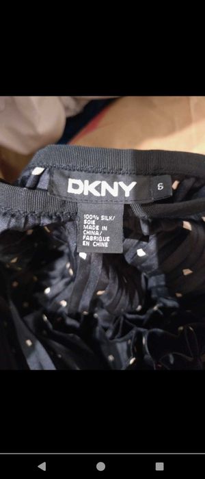 DKNY 100% SILK JEDWAB spódnica