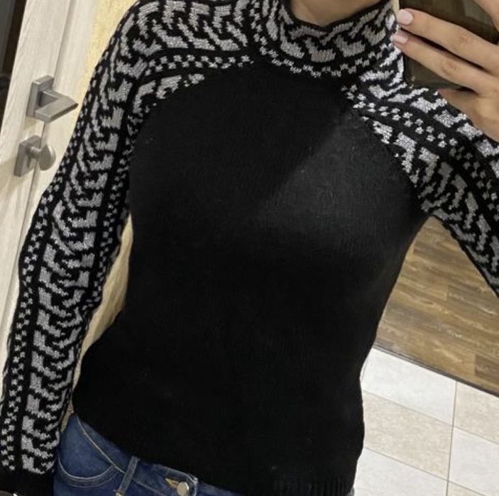 Теплый,вязанный свитер под горло,светр,гольф,кофта,свитшот