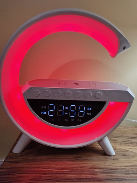 Led wireless charging speaker