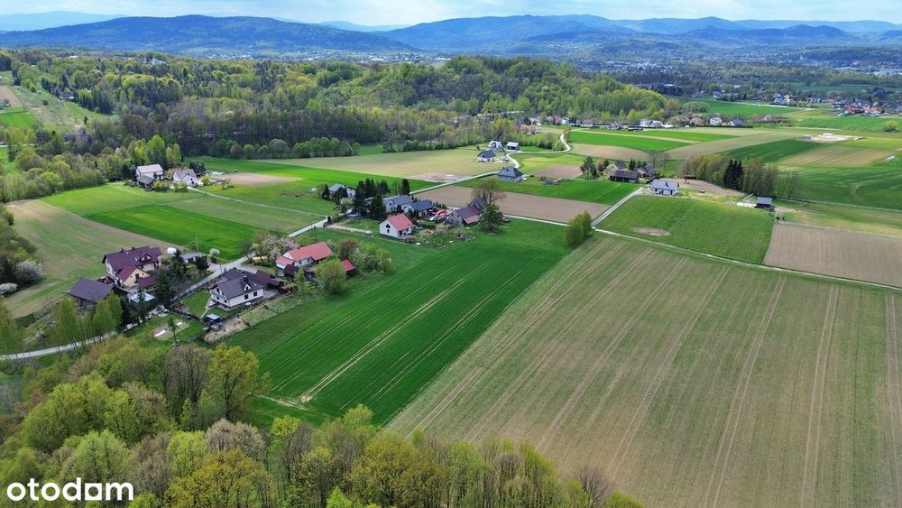 Działka inwestycyjna | 105 arów | Babica gm. Wadowice | RZ + las - Widok 4