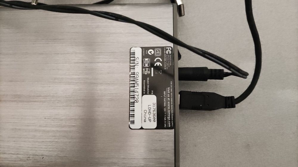 Disco rígido externo Iomega LDHD-UP 1,5TB prata prestígio Desktop