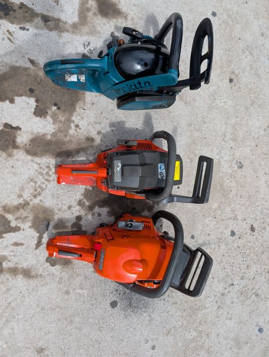 Sprzedam trzy piły widoczne na zdjęciach Husqvarna 450 Husqvarna 41 Makita