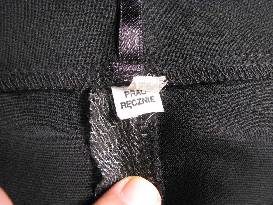 Eleganckie, klasyczne czarne spodnie damskie OLA - rozmiar 46