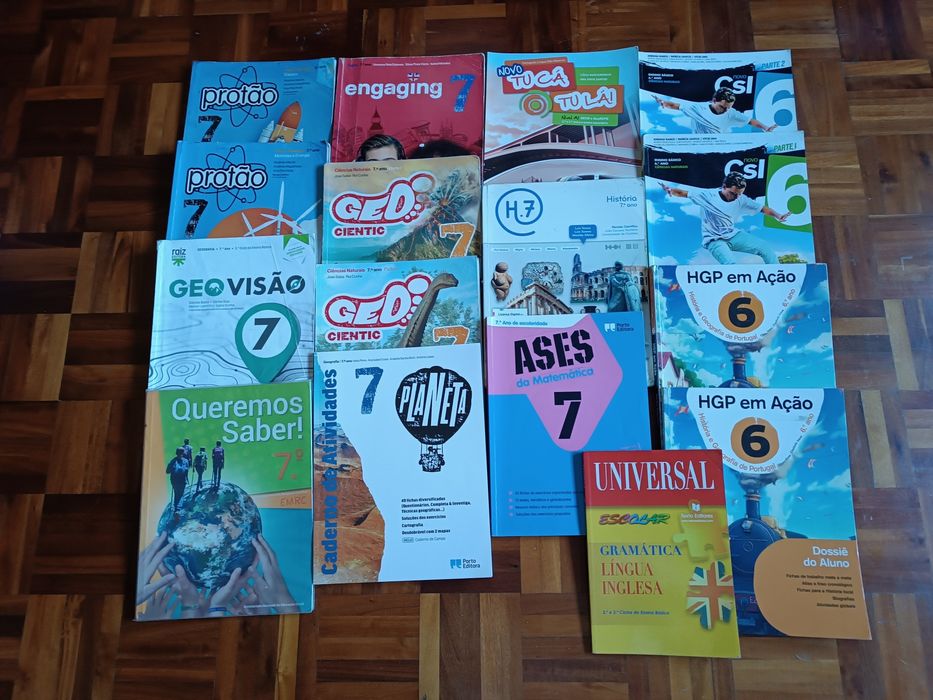 livros manuais cadernos todas as disciplinas 6º 7° 8° 9° 10° 11° 12°