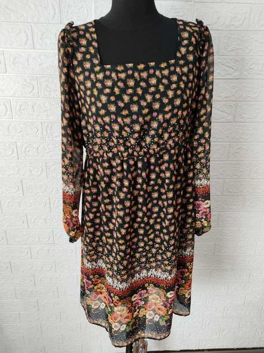 Sukienka rozmiar L jesień piękne kolory  cena 28 zł