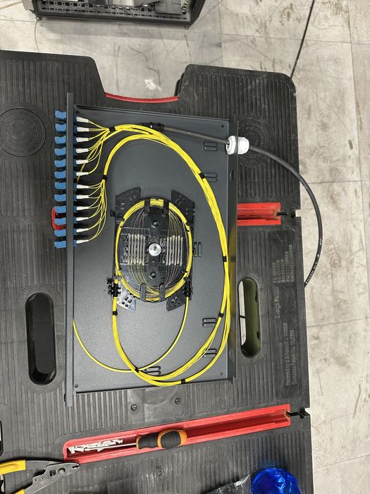 Spawanie i pomiary światłowodów, zakończenia sieci LAN