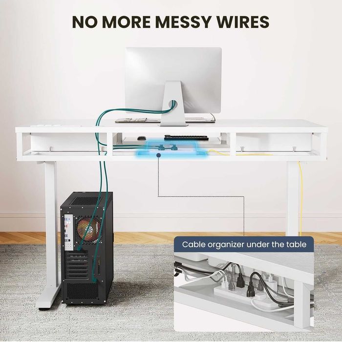 Nowe elektryczne biurko / regulowane / stół / 120x54CM / ODK / W519!