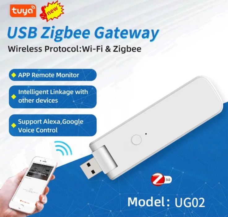 MOES WiFi & Zigbee & Bluetooth шлюз (hub) USB Tuya - розумний дім