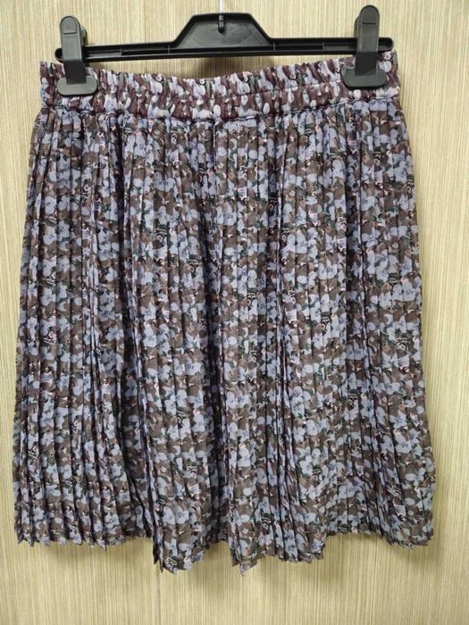 Spódnica midi kwiaty lila czekolada YAS Outlet M/L !!!
